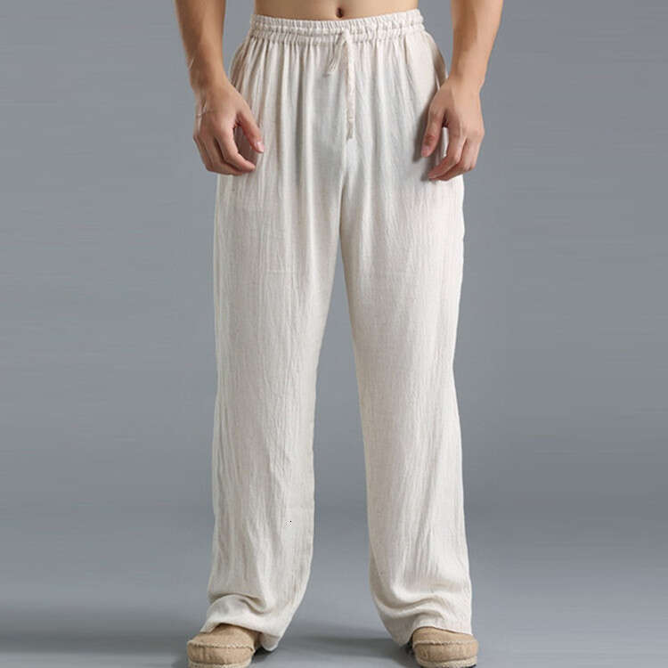 European and American plus size loose en breathable sports pants men's 2025 new casual versatile fashion clothing