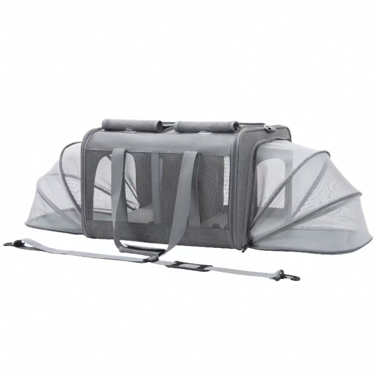 Extra large pet bag for dual cats, portable and expandable backpack for outdoor activities, cat bag for isolation, dog pet car bag