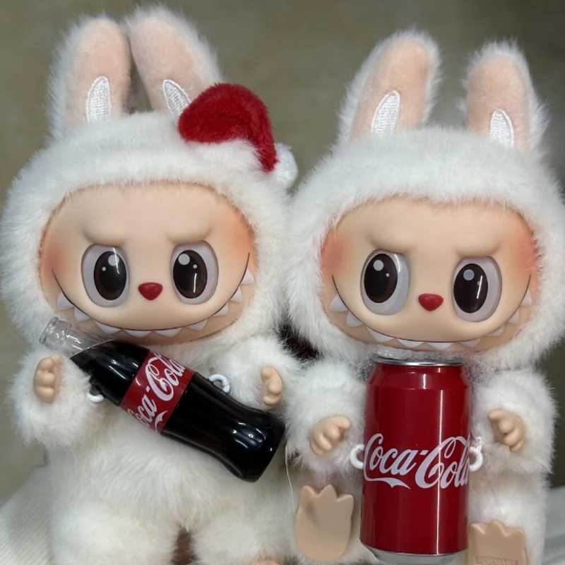 Monster Cola Series Blind Pendant Kawaii Labubu Keychain Birthday Gift Childrens Toy Mystery Box