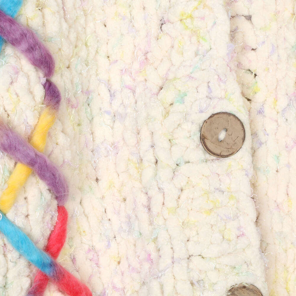Sweater Jacket Women's Colorful Hand Hook Loose Fashion Temperament Autumn And Winter New Item Stick Needle Sweater Cardigan Thick