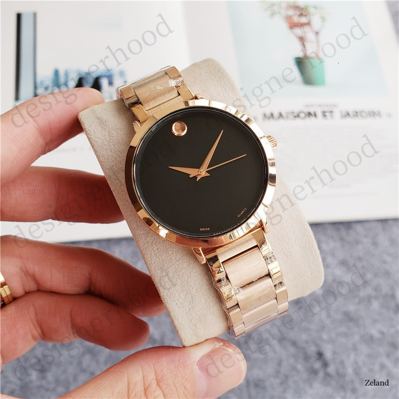movadoss watch Couple watch Designer's classic automatic quartz bold watch orient retro case week/calendar display sapphire crystal Men and women watch ce2