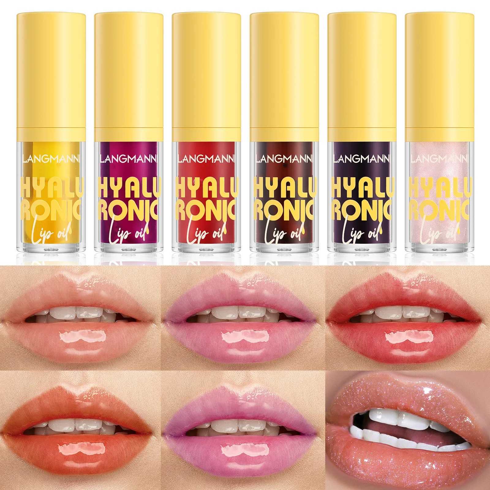 Langmanni 6Colors Hyaluronic acid lipstick gloss moisturizing lipstick gloss lipstick W250312