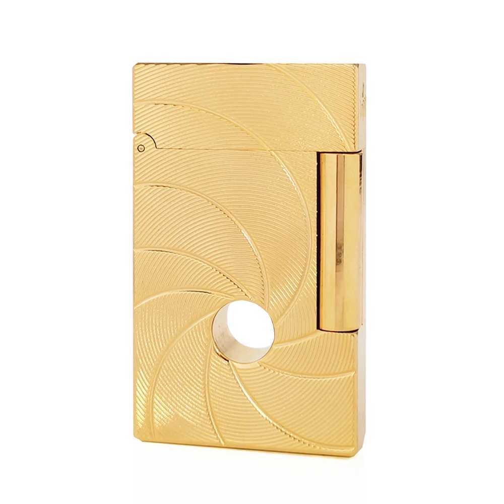007 Lighter Metal Ping Sound Smoking Cigarette Tobacco Accessories Cigar Men Gifts Collections Refillable GasC250312