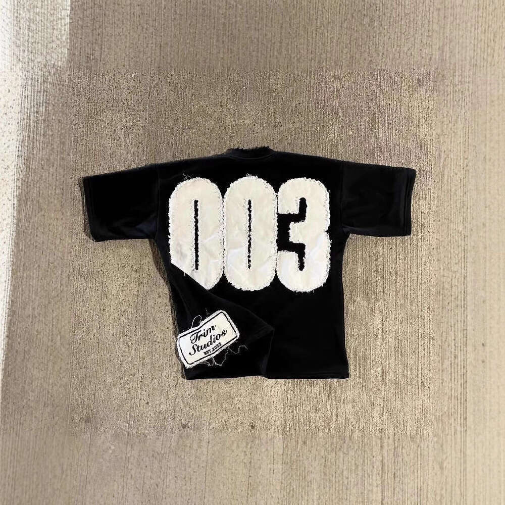 Street trend pullover printed shorts T-shirt loose round neck top unisex short sleeved shirt
