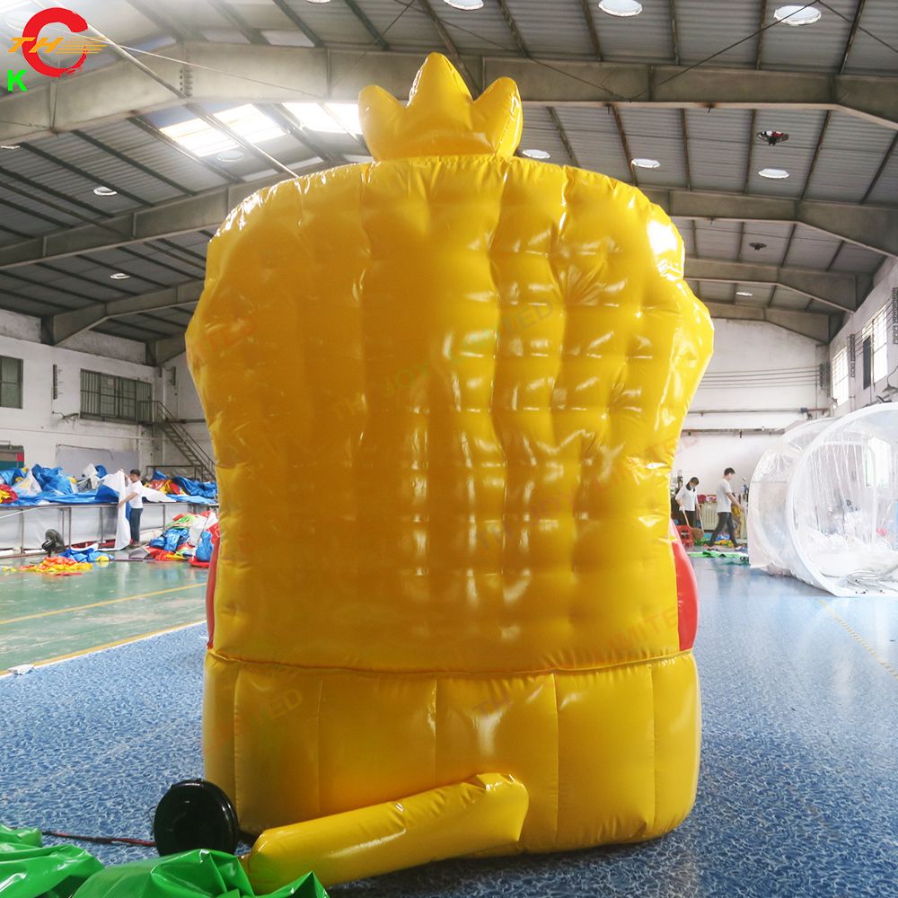 3m height (10ft) with blower Activities Mobile Portable inflatable princess chair inflatable throne chair for daughters birthday party