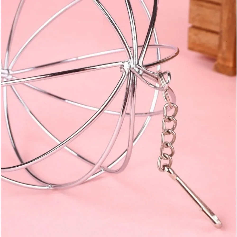 Stainless Steel Round Feeder Automatic Feeding Hanging Hay Ball Guinea Pig Hamster Rat Rabbit Pet Toy Artículos Para Mascotas