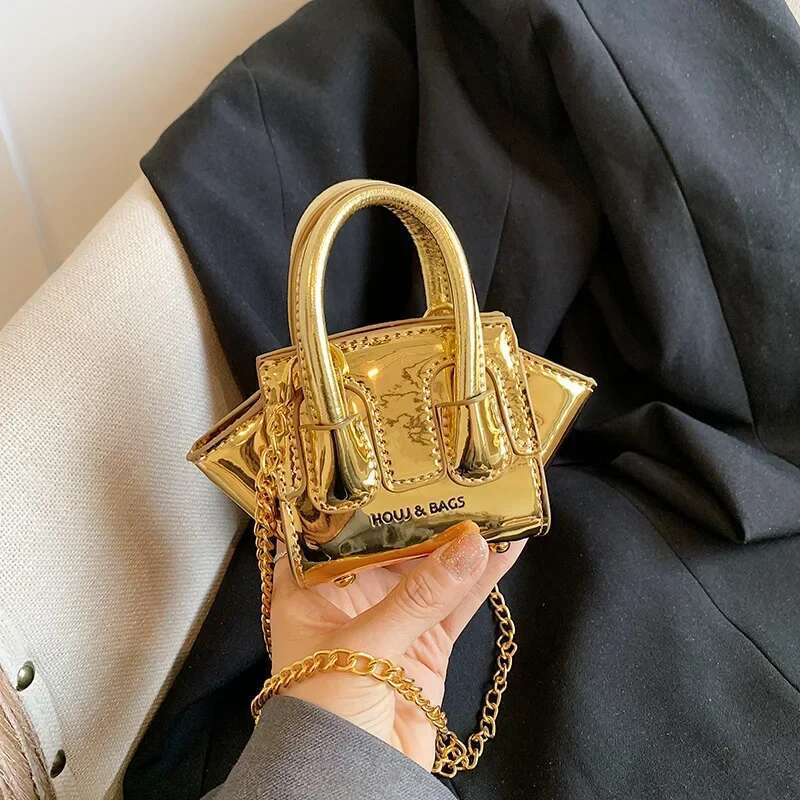 Lacquer Leather Handbag Fashionable Women s Designer Mini Handbag 2025 Summer New Crossbody Bag Wallet Lipstick Crossbody Bag Multifunctional Matching