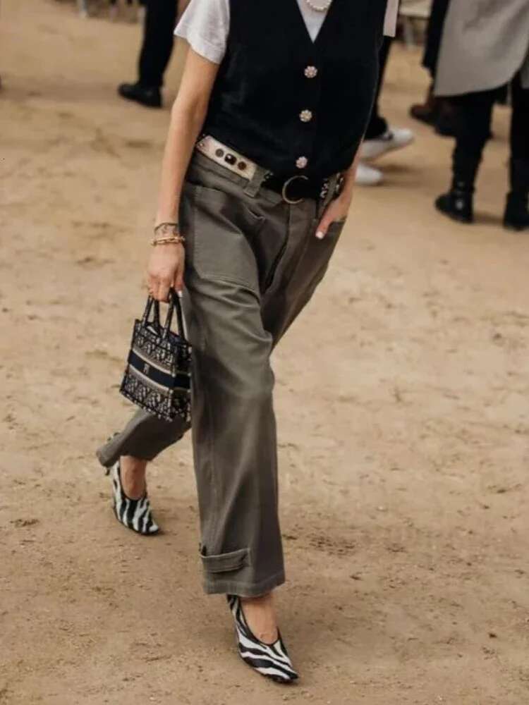 Wrinkled Soft Leather Zebra Print Square Toe High Slim Heels, Shallow Mouth Retro Black Versatile Anti Slip Witch Shoes