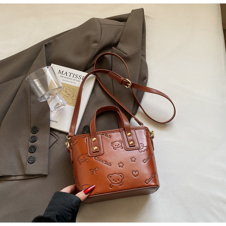 Korean Version Portable Fashion Designer Multifunctional Bucket Bag 2025 New Trend Women s Handbag Casual Shoulder Bag High-end Crossbody Bag