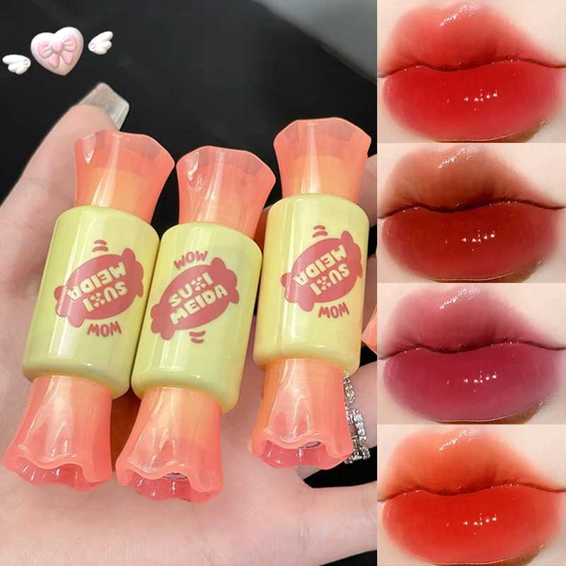 Crystal Jelly Lip Color Mirror Liquid lipstick Moisturizer Lasting Stick Free Cup Sexy Lip Color Makeup Korean Cosmetics W250312
