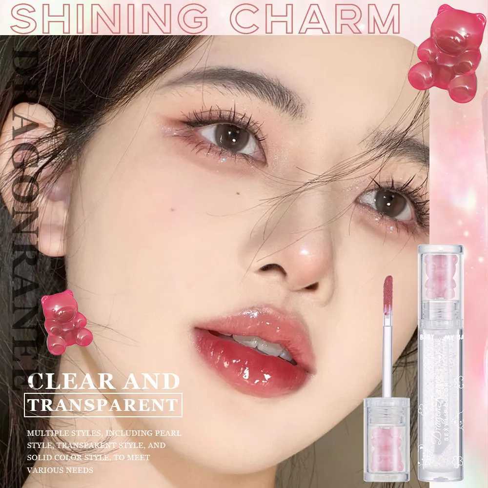 Mirror lipstick long-lasting moisturizing jelly lipstick shiny lip color lip color lip color makeup bear lipstick Korean cosmetics W250312