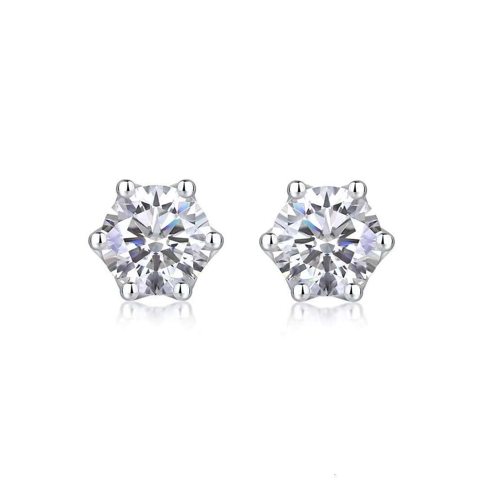 0.5ct-3CT silica sterg sier classic hexagonal fashionable personalized earrings