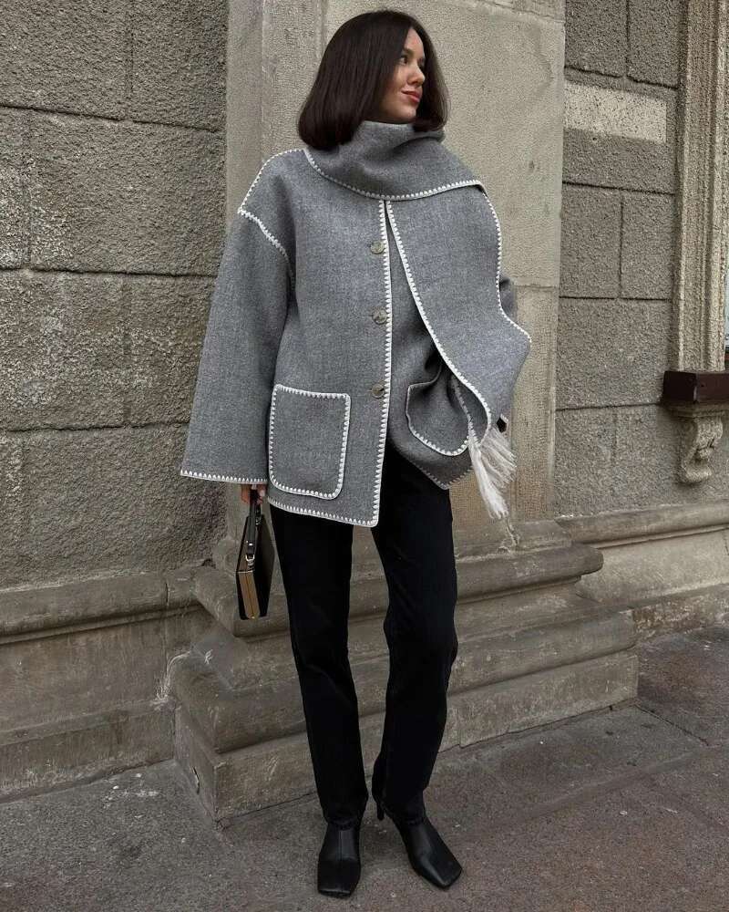 Women's Fashion Woolen Coat For Autumn/Winter 2024