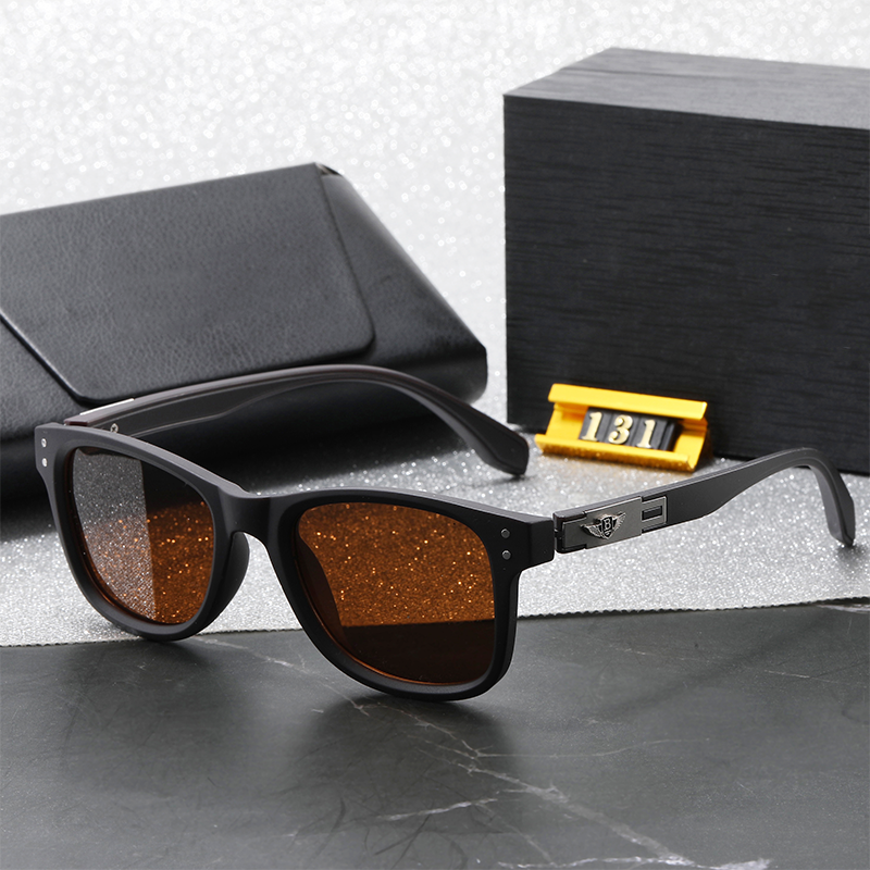New Polarized Fashion Men's Sunglasses Outdoor Driving Sunscreen Cycling Explosive Sunglasses Classic Matte Black Frame UV Protection Designer Su