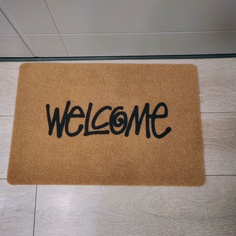 STU Internet celebrity welcome welcome letter floor mat carpet trendy house door mat entry mat 250311