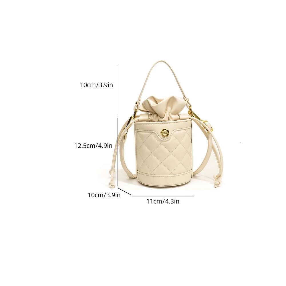 gge Women's Advanced 2025 New Small Fragrant Style Handheld Bucket Fashion Single Shoulder Crossbody Bag