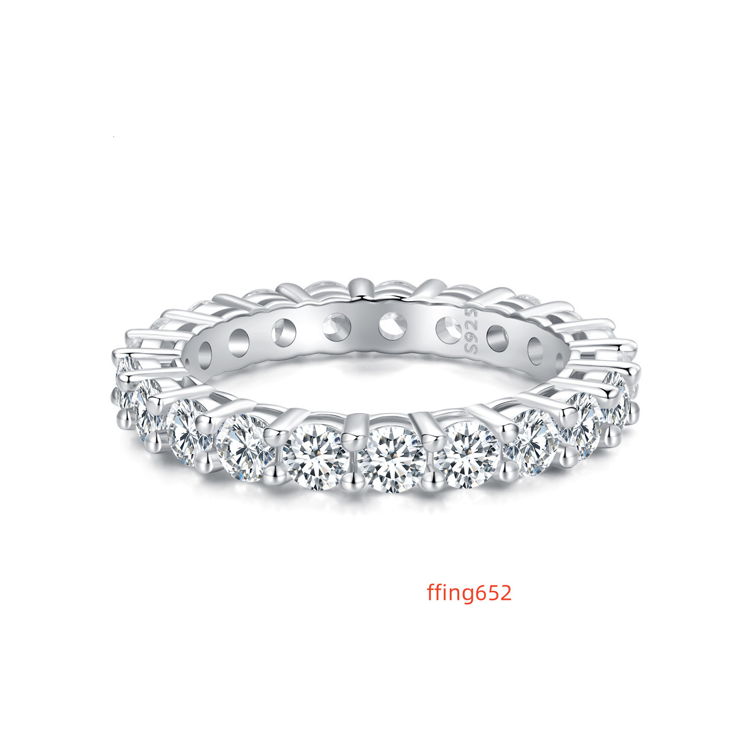 925 Sterling Silver Rings Moissanite Rings Bling Rings for Women