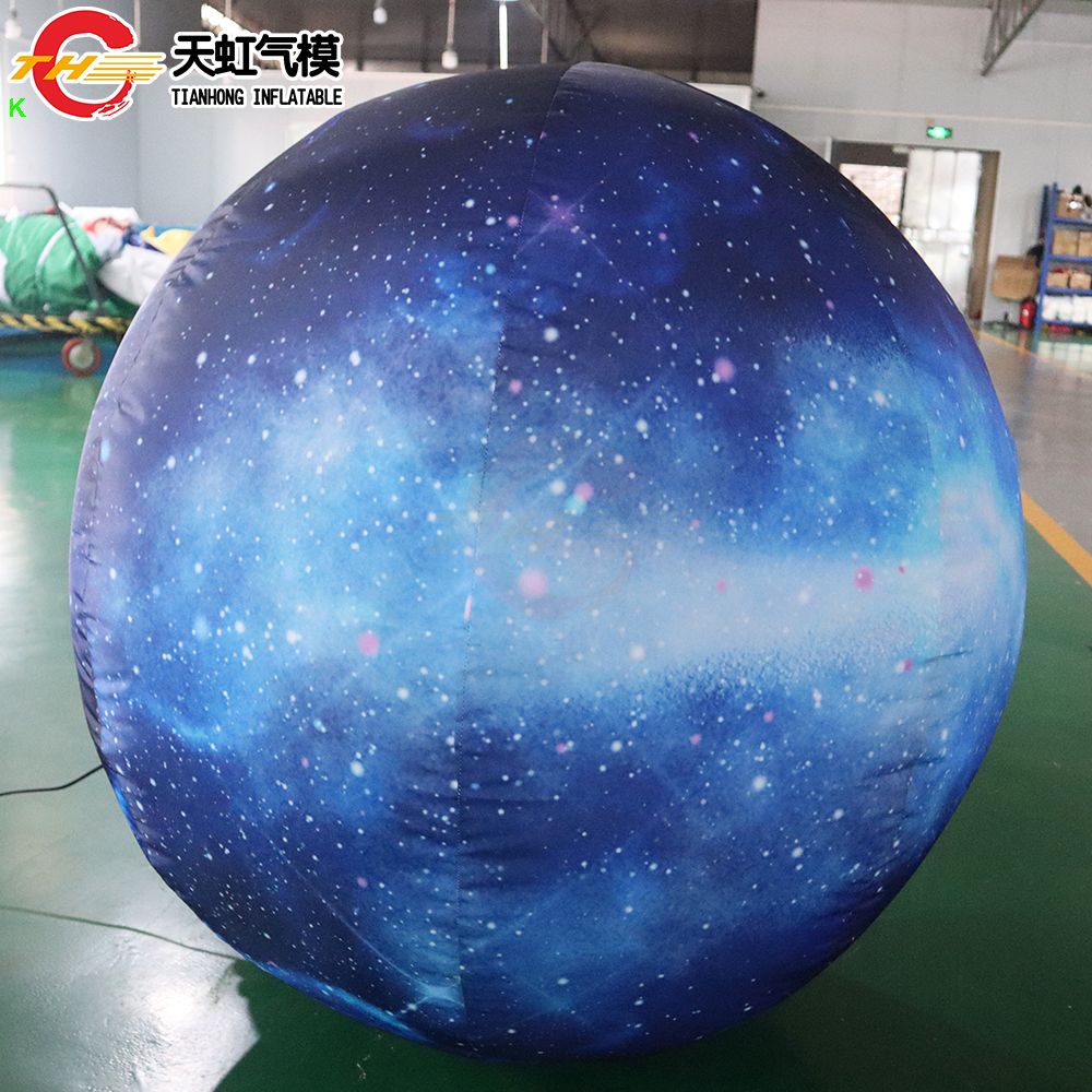 Activities 6m dia (20ft) with blower giant Inflatable Space Balloon LED Lighting Space themed Inflatable Planet Model for Decoration