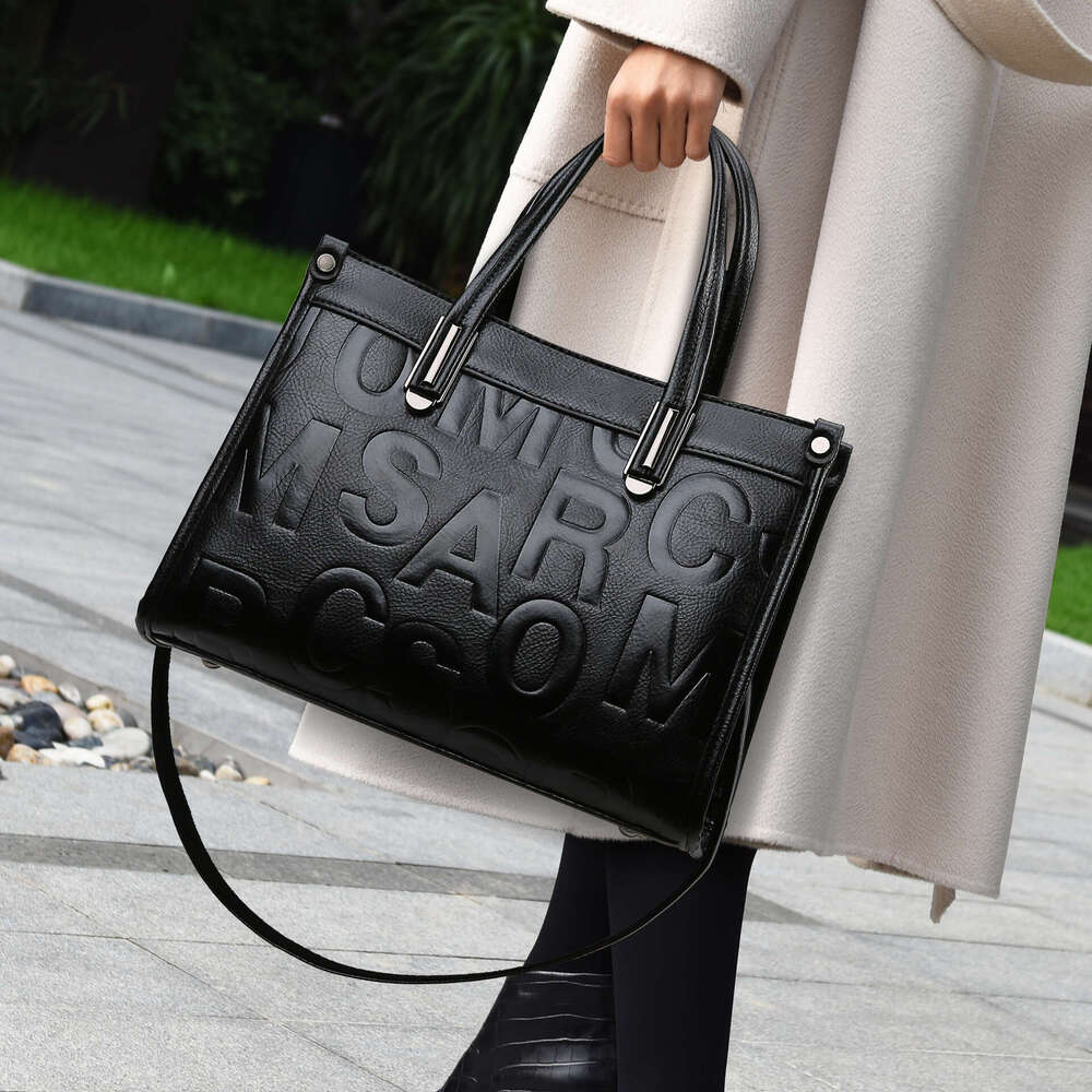Women's Bags New Handheld Tote Commuting Large Capacity Letter Versatile Women's Bag