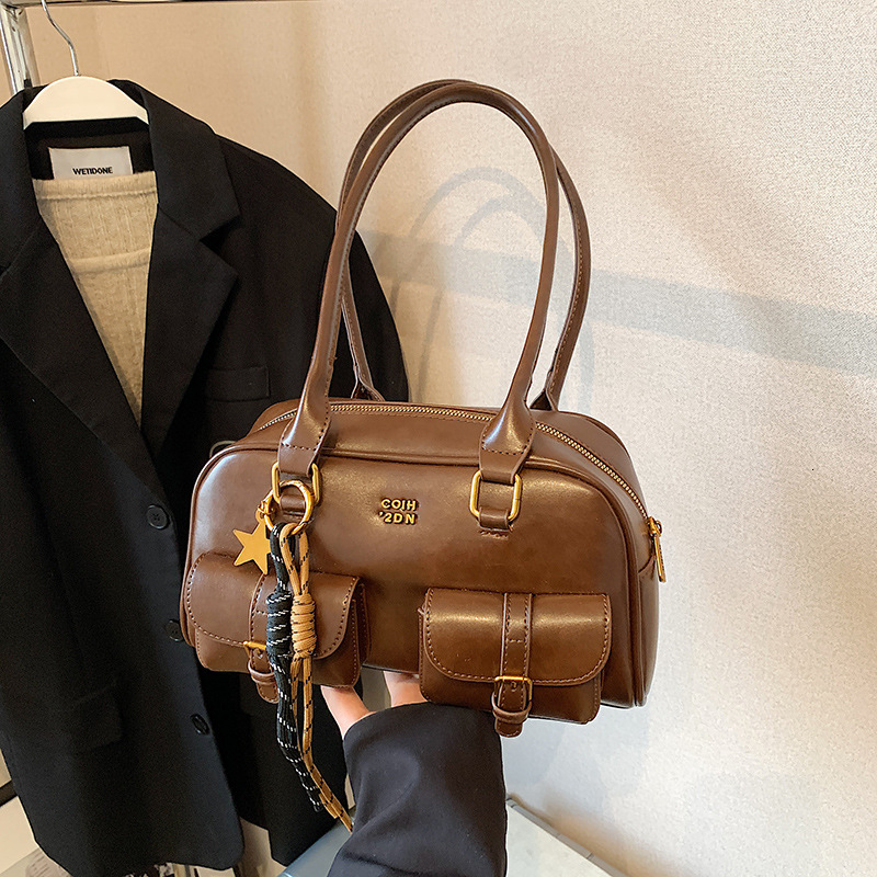 2025 Summer New Casual Underarm Bag Women s Pillow Bag Fashion Designer Niche Handbag Boston Bag Saddle Bag Popular Wallet Storage Bag Mini Small Squa
