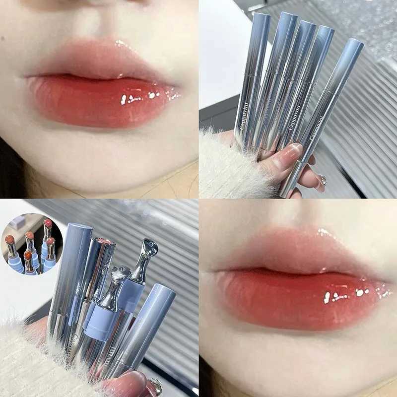 6 color mirror lip color gloss beauty red coloring glue gloss transparent lip glue makeup liquid lipstick nude lip color W250312