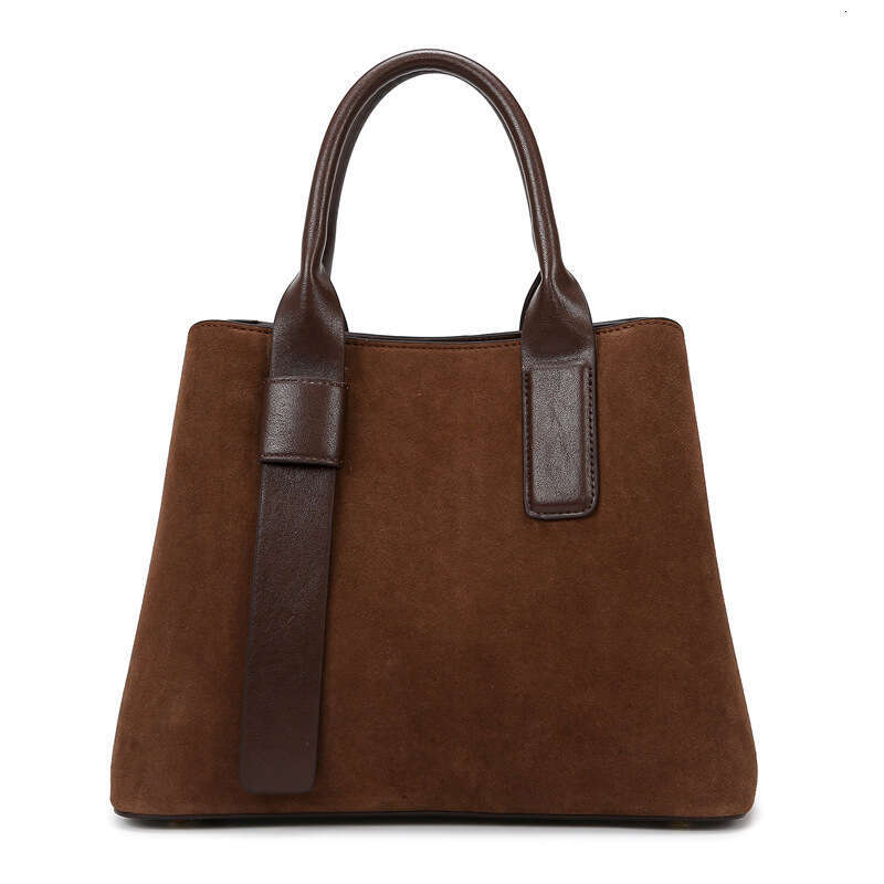 Women's Bags handbag Handbag autumn and winter new matte shoulder large capacity simple commuting bag, high-end soft leather women's bag