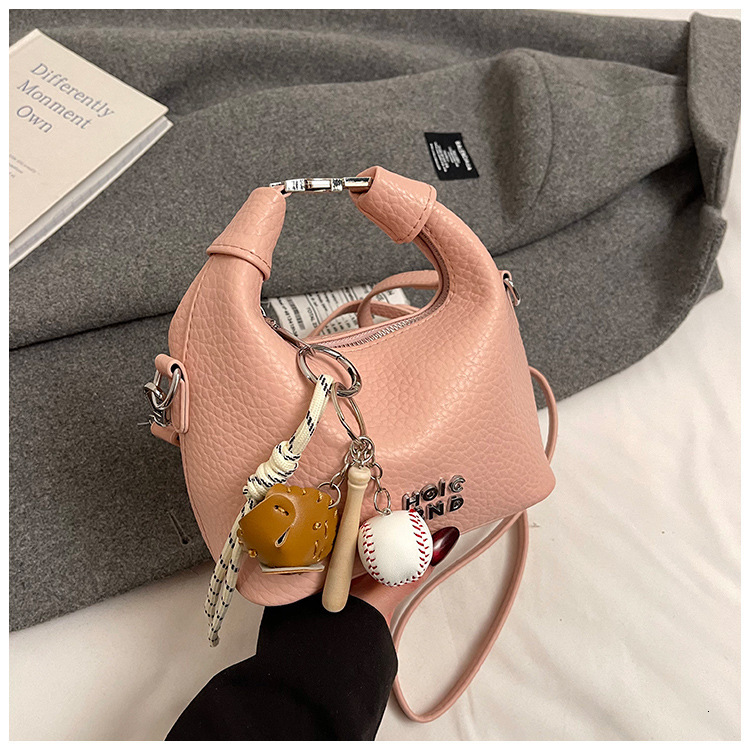 Ladies Summer Saddle Bag 2025 New Handheld Bull Horn Lazy Style Fashion Designer Handbag Trendy Multi Functional Light Luxury Crossbody Bag Wallet Sto