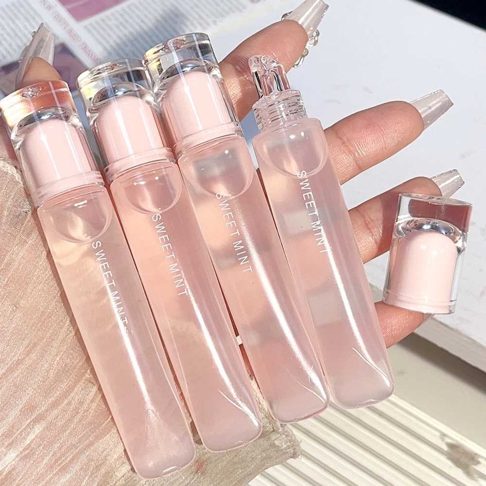 Plumping Jelly Lip Gloss Lasting Moisturizing Transparent Lip Oil Water Light Mirror Liquid Lipstick Women Lips Makeup CosmeticsXJ250312