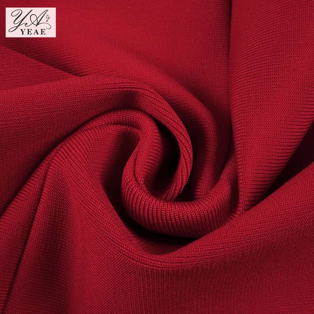 2024 New Red Color Women Sexy Strapless Rals 2 Pieces Bodycon Bandage Mini Dress Celebrate Nightclub Party Birthday Outfit