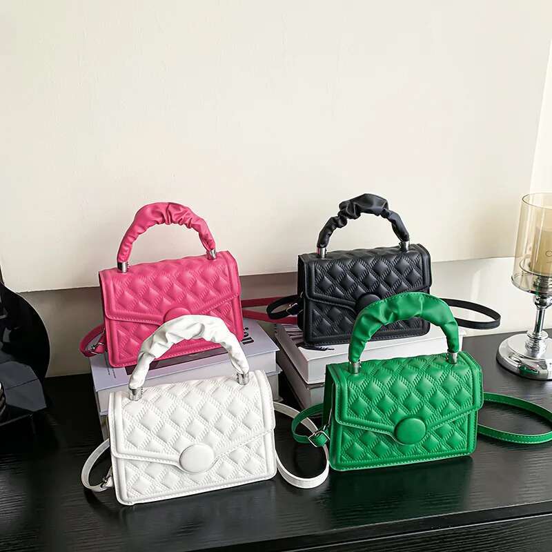 Solid Color Womens Mini Handbag High quality Women s Designer Personalized Crossbody Bag Fashionable New Single Shoulder Small Square Bag Wallet Casua