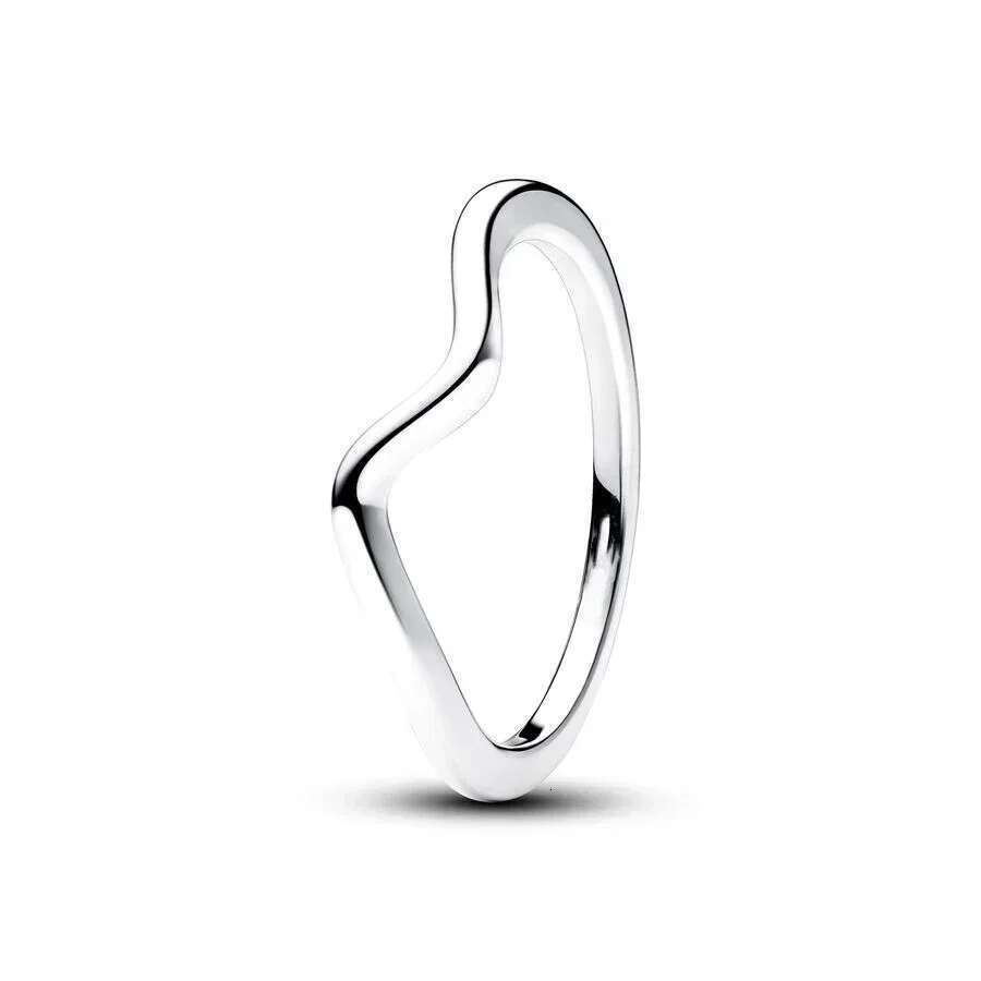 2024 NEW 925 Sterling Silver Handwritten Double Band Heart Polished Wave ME Black Chakra Ring Valentine's Day Gifts