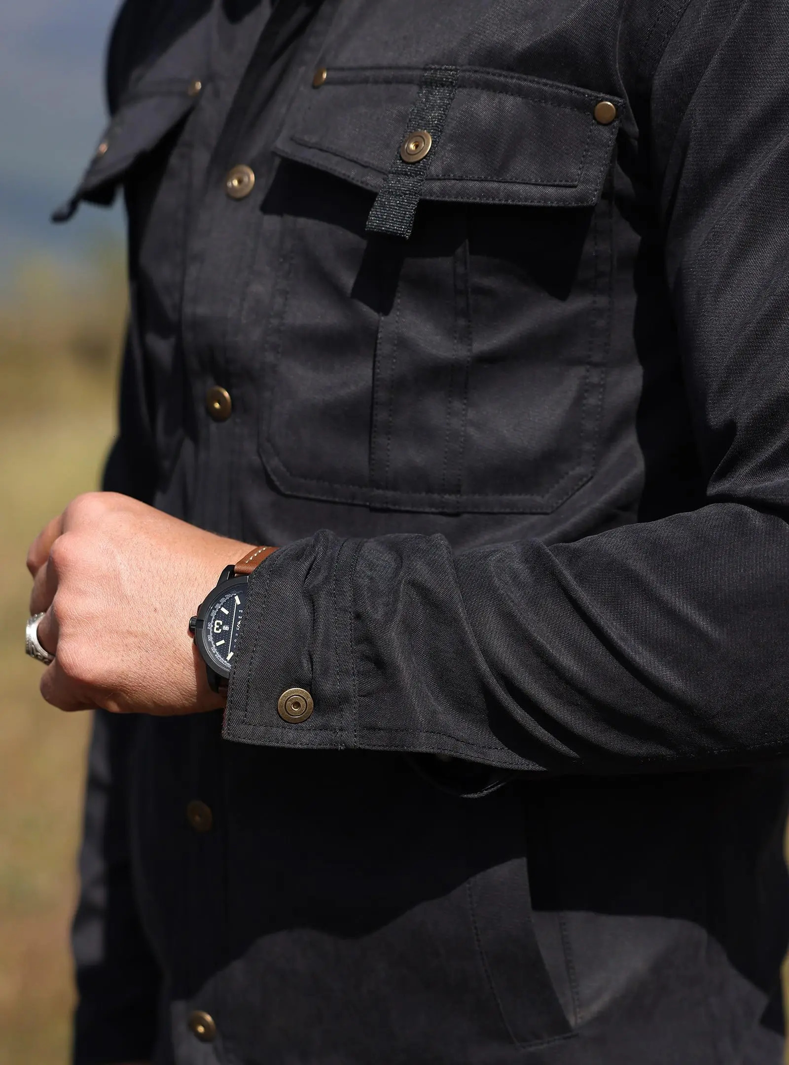 Slavinson Mens Jacket Spring Windproof Bomber Casual High Quality Western Cowboy Flannel Plain Lined Clothing 250312