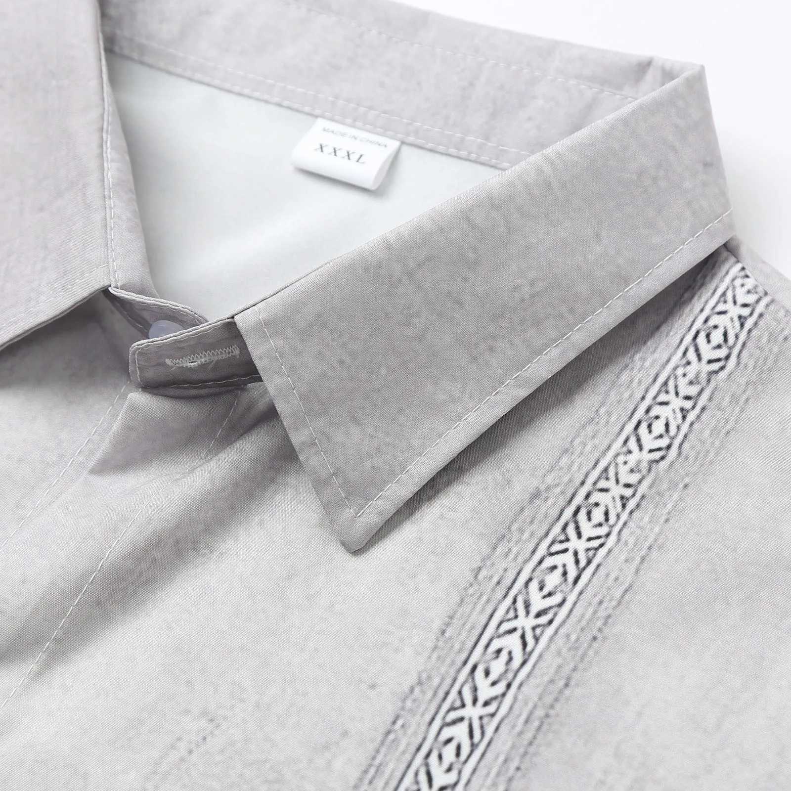 Mens minimalist solid shirt with button elasticity lightweight outdoor sports shirt autumn long sleeved lapel collar fashionable shirt W250312