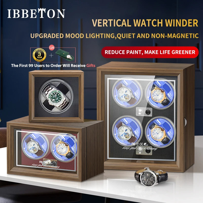 Watch Winder for Automatic Watches - Anti-Magnetic Watch Winders with Quiet Japanese Motor for Men Women Watches 250306