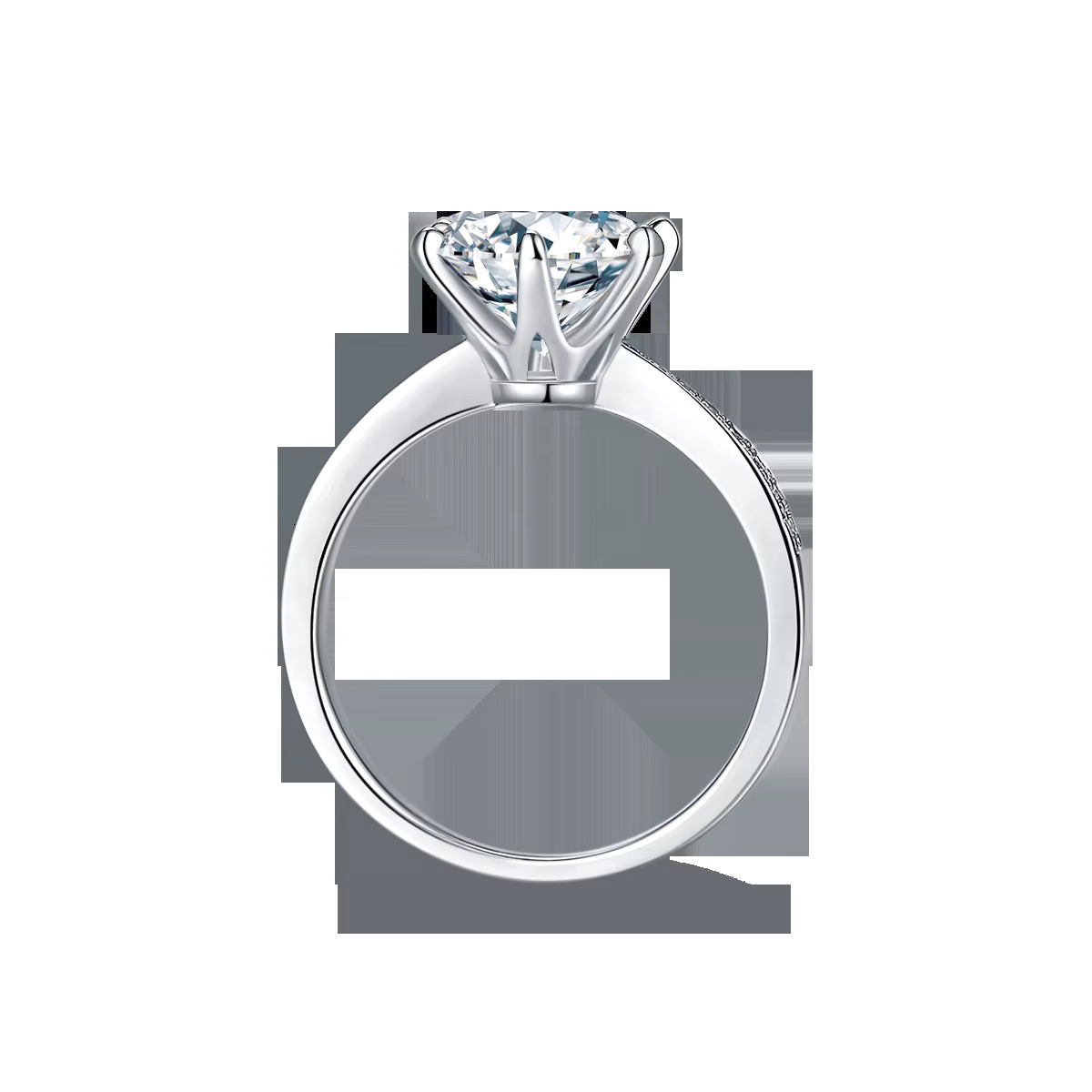 Real Moissanite Jewelry Wedding Engagement Ring 925 Sterling Silver Moissanite Diamond Ring