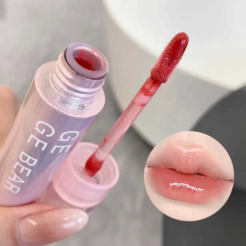 Gege Bear Water Gel Lip Gloss Hydrating Crystal-Clear Shine with Long-Lasting Color and Natural Finish W250312