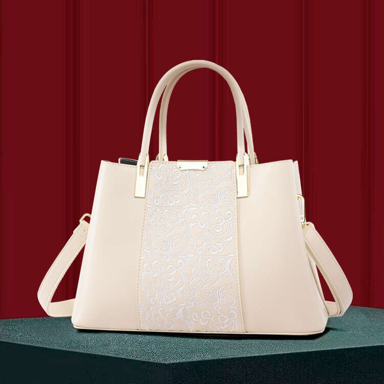 Women's Bags handbag Chinese style embroidered handbag, new women's large capacity and atmospheric tote bag, middle-aged mother-in-law cross