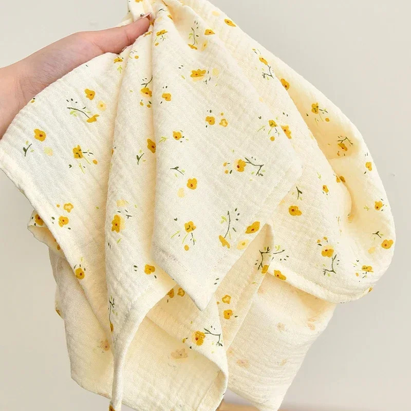 born Baby Cotton Blanket Summer Bedding Babies Stuff Throw Muslin Squares Receiving 250304
