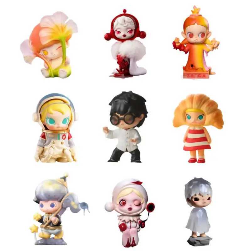 Whole Set Pop Mart Blind Box Labubu DIMOO SP MOLLY CRYBABY Hirono Mystery Box Decor Collection Birthday Gift X250312