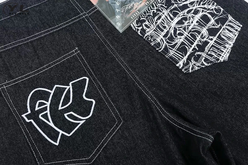 Vintage y Jean Shorts Men Women Oversized Streetwear Wide Leg Denim Pants American Baggy Sports Fivepoint Unisex 250312