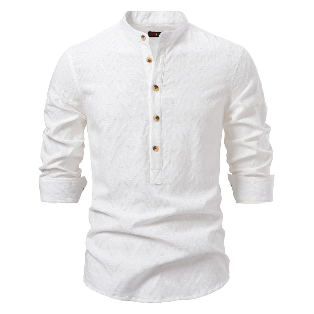 2025 Spring/Summer New Product polo European Size Stand up Collar Solid Color Casual Men's Long Sleeve t shirt tracksuit
