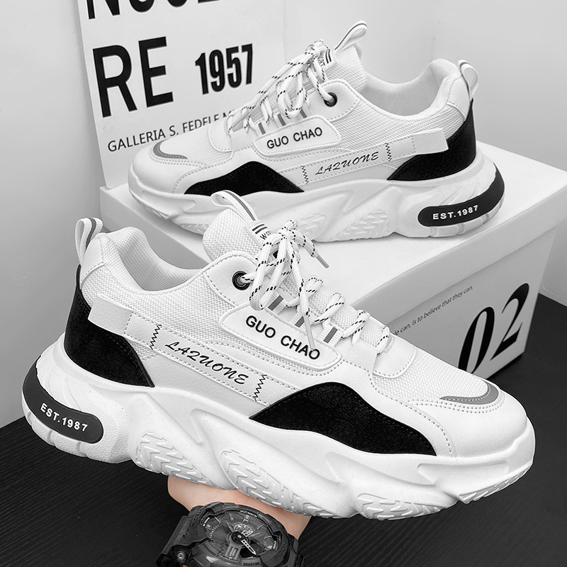 2025 new sports men's shoes designer trendy, fashionable, breathable mesh casual men's shoes suitable for running, anti slip and height incr