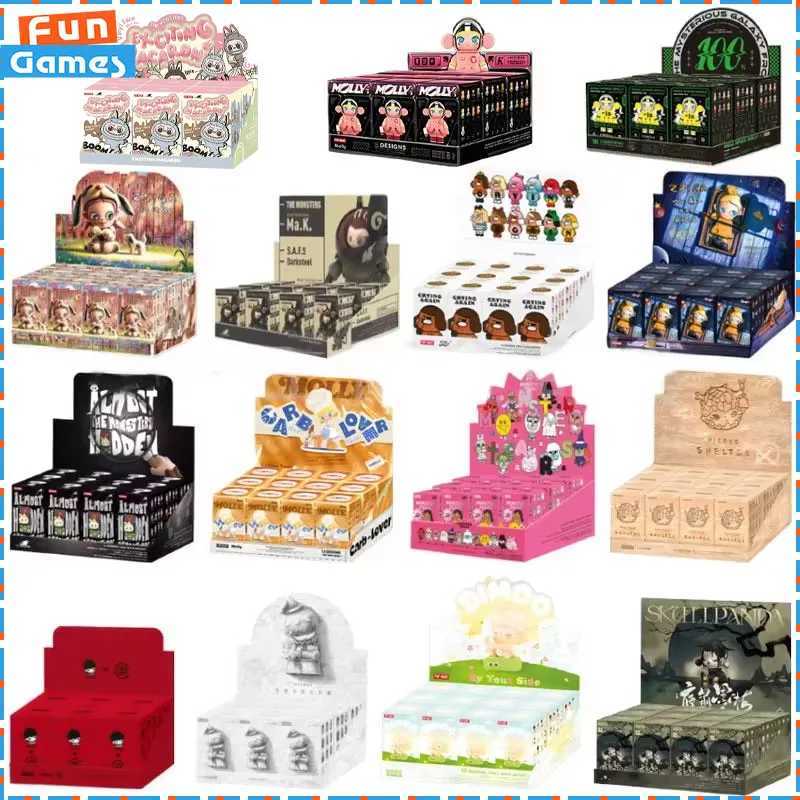 Whole Set Pop Mart Blind Box Labubu DIMOO SP MOLLY CRYBABY Hirono Mystery Box Decor Collection Birthday Gift X250312