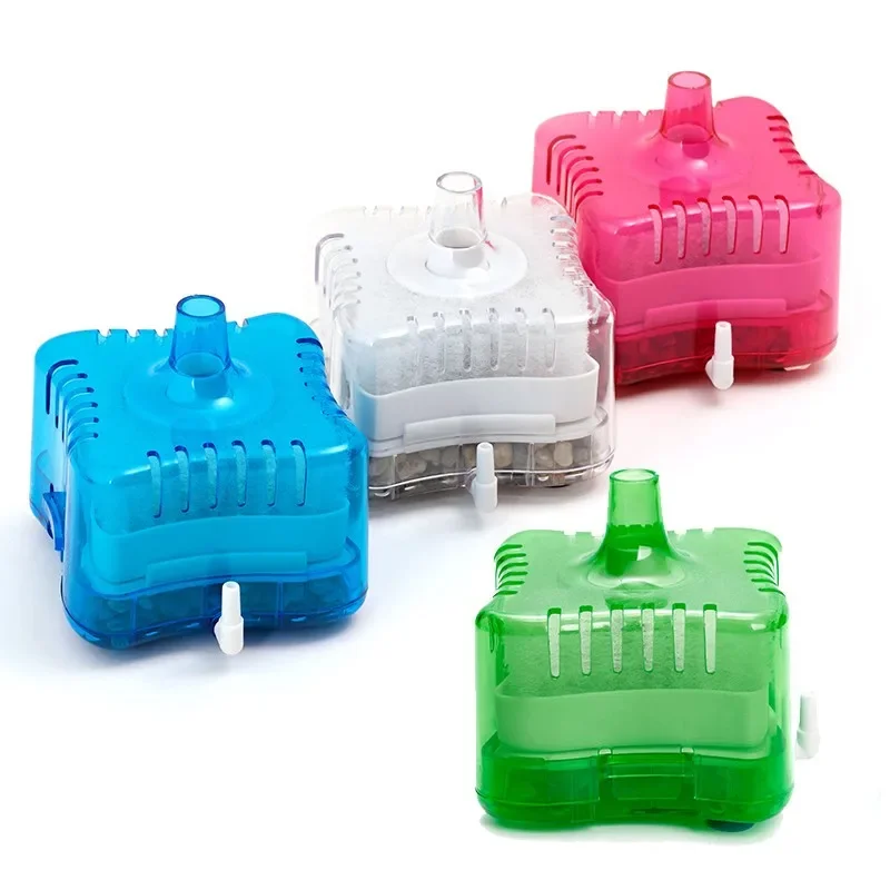 1pcs Aquarium Fish Tank Filter Colorful Biochemical Activated Carbon Filter Aquarium Water biological Filter