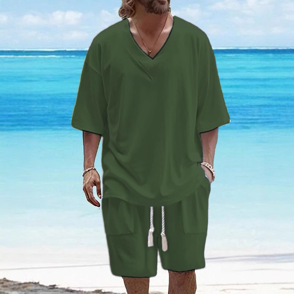 Summer Tracksuit Men Sports Set Casual Tracksuits Designer outfit for man mens track suit 2XL joggers pullover Two Piece Set Sports short Sleeve cloth