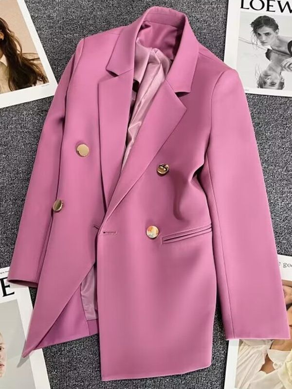 L310Chic Spring/Autumn Outfit Essential: Trendy Korean Inspired Women's Suit Jacket with Timeless Appeal