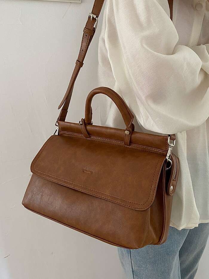 Women's Bags handbag New Trendy Versatile Postman Work Commuter Women's Large Capacity Texture Handheld Crossbody Bag