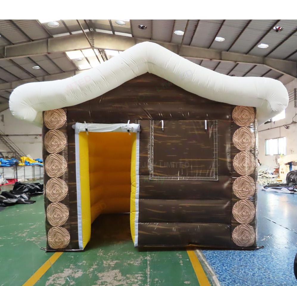 6mLx5mWx4mH (20x16.5x13.2ft) with blower Free Door Ship Outdoor Activities large Xmas decorations inflatable Santa grotto Christmas