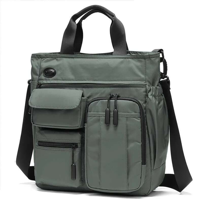New Business Men Shoulder Multifunctional 14 /15.6 Inch Tablet Document Handbag Waterproof Cross Bag Leisure Briefcase
