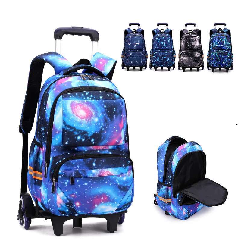 Bags With Wheels Rolg Backpacks For Boys Trolley Waterproof Orthopedic School Bag Student Wheeled Backpack